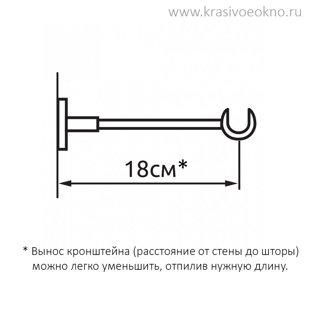 Карниз 20 см от стены