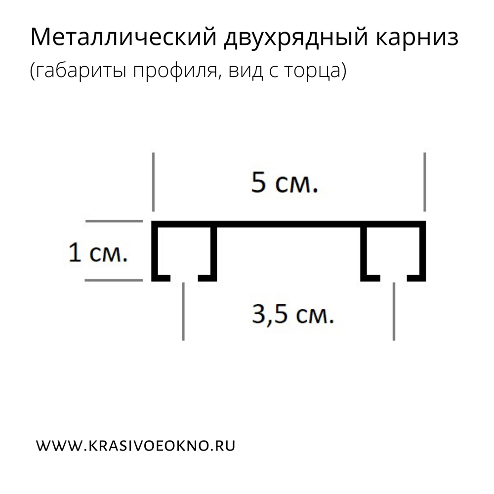 Карниз для натяжных потолков двухрядный - подъем на этаж бесплатно!  Интернет-магазин КРАСИВОЕ ОКНО