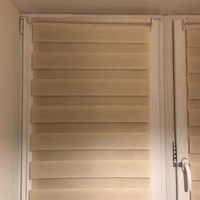 Рулонные шторы день ночь бежевые, Грация - интернет-магазин КРАСИВОЕ ОКНО