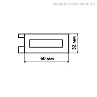 Карниз хай тек однорядный