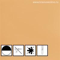 Рулонная штора для балконной двери, однотонная, абрикос