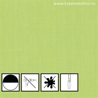 Рулонная штора, Однотонная, цвет салатовый