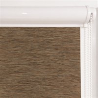 Рулонная штора в коробе, Кантри, цвет коричневый, 51-03