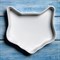 Керамическая тарелочка-кашпо в форме мордочки кошки - фото 8590
