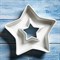 Керамическая тарелочка-кашпо в форме звезды - фото 8592